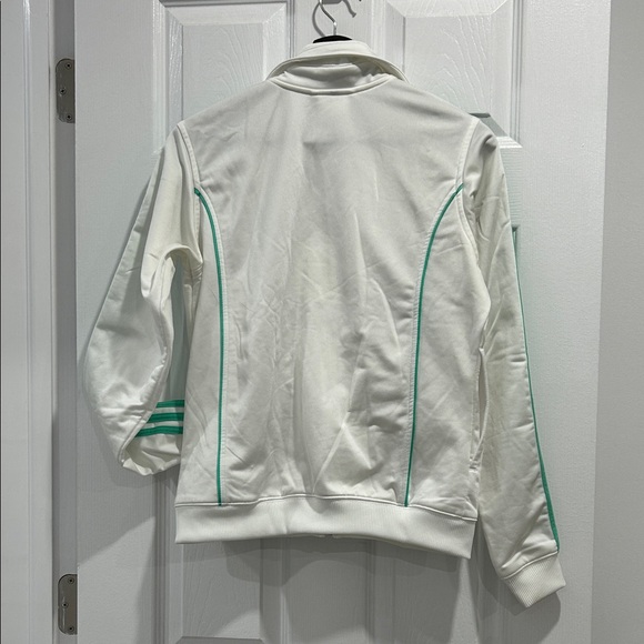 adidas White and Green Varsity Jacket - Picture 4 of 4